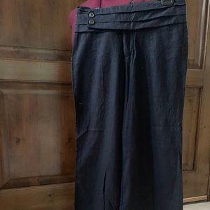 BRAND NEW Anthropologie Black Linen Pants